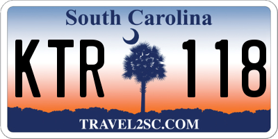 SC license plate KTR118