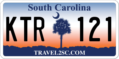 SC license plate KTR121