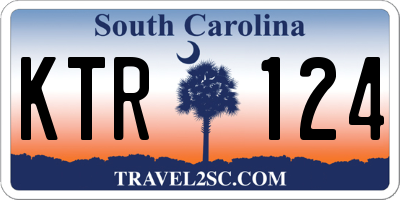 SC license plate KTR124