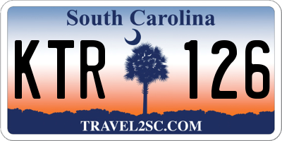 SC license plate KTR126
