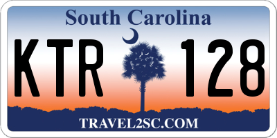 SC license plate KTR128
