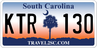SC license plate KTR130