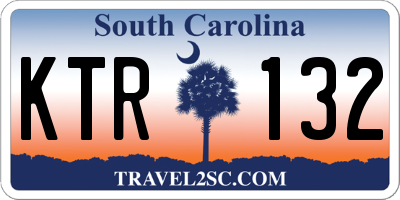 SC license plate KTR132