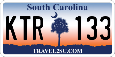 SC license plate KTR133