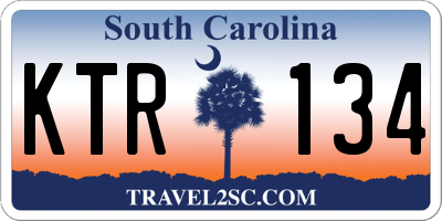 SC license plate KTR134