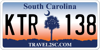 SC license plate KTR138