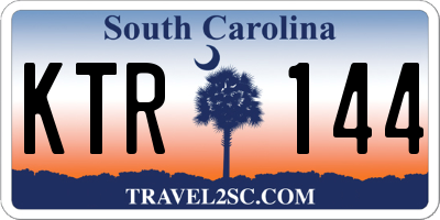 SC license plate KTR144