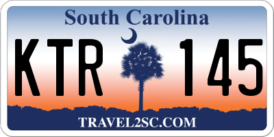 SC license plate KTR145