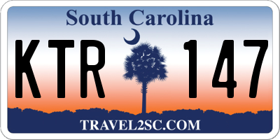 SC license plate KTR147