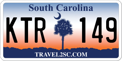 SC license plate KTR149