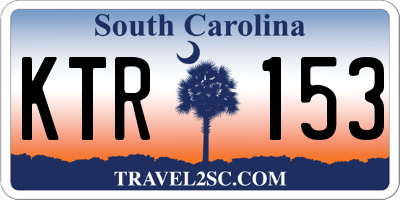 SC license plate KTR153