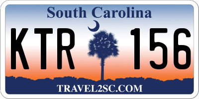 SC license plate KTR156