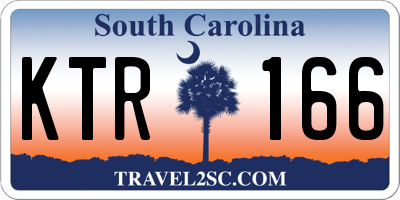 SC license plate KTR166