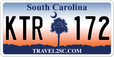 SC license plate KTR172