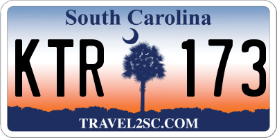 SC license plate KTR173