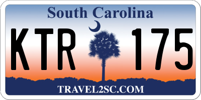 SC license plate KTR175