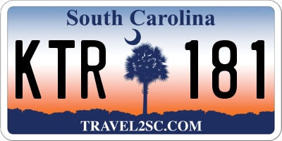 SC license plate KTR181