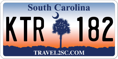SC license plate KTR182