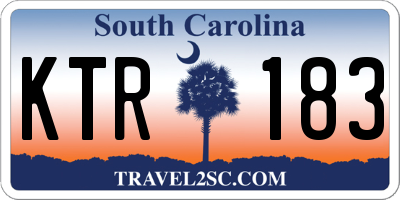 SC license plate KTR183