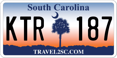 SC license plate KTR187