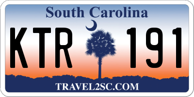 SC license plate KTR191