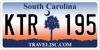 SC license plate KTR195
