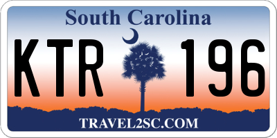SC license plate KTR196