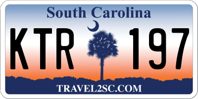 SC license plate KTR197