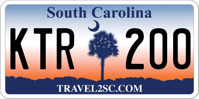 SC license plate KTR200