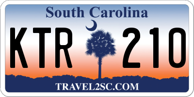 SC license plate KTR210
