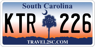 SC license plate KTR226