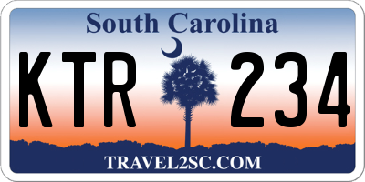 SC license plate KTR234