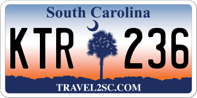 SC license plate KTR236