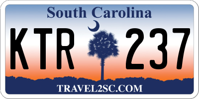 SC license plate KTR237