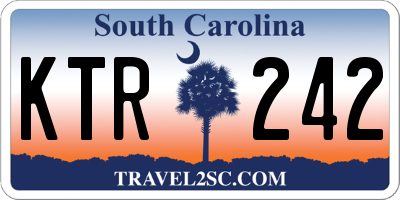 SC license plate KTR242
