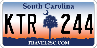 SC license plate KTR244