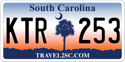 SC license plate KTR253