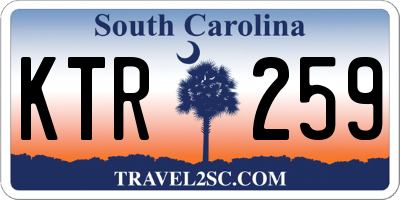 SC license plate KTR259