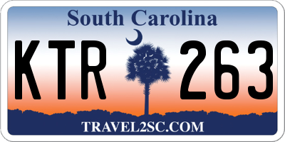 SC license plate KTR263