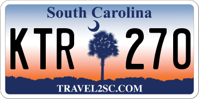 SC license plate KTR270