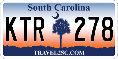 SC license plate KTR278
