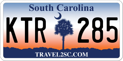 SC license plate KTR285