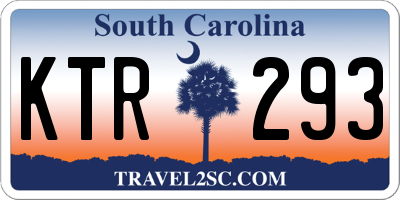 SC license plate KTR293