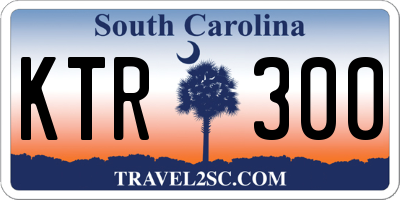 SC license plate KTR300