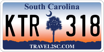 SC license plate KTR318