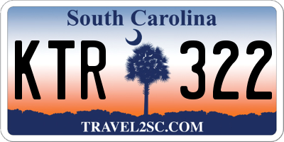 SC license plate KTR322