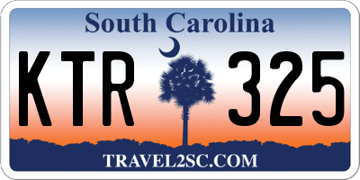 SC license plate KTR325