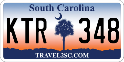 SC license plate KTR348