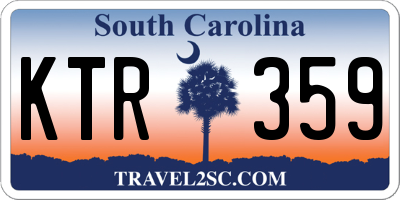 SC license plate KTR359