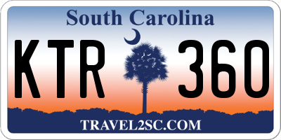 SC license plate KTR360